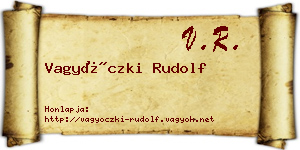 Vagyóczki Rudolf névjegykártya